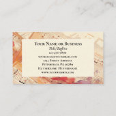 Carte De Visite Citation chrétienne inspirée faite pour le culte (Dos)