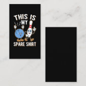 Carte De Visite Citation de Bowling drôle C'est ma réserve (Devant / Derrière)