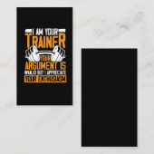 Carte De Visite Citation de formation personnelle pour formateur h (Devant / Derrière)