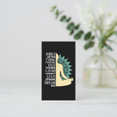 Carte De Visite Citation de la méditation bouddhiste yoga (Debout devant)