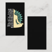 Carte De Visite Citation de la méditation bouddhiste yoga (Devant / Derrière)