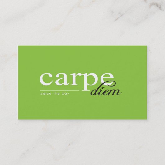 Carte De Visite Citation de motivation inspirée (Devant)
