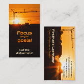 Carte De Visite Citation de motivation positive pour la santé ment (Devant / Derrière)