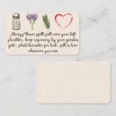 Carte De Visite Citation De Sorcière Magique Pratique Tombe Dans L (Devant / Derrière)