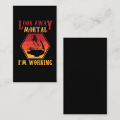 Carte De Visite Citation de soudure héréditaire Humour employé de (Devant / Derrière)