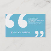 Carte De Visite Citation de succès d'APJ Abdul Kalam (Dos)