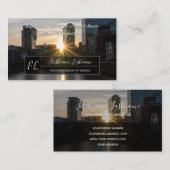 Carte De Visite Citation motivationnelle positive avec beau lever  (Devant / Derrière)