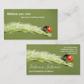 Carte De Visite Citation motivationnelle positive avec peu de cocc (Devant / Derrière)