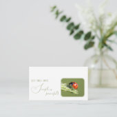 Carte De Visite Citation motivationnelle positive avec peu de cocc (Debout devant)