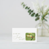 Carte De Visite Citation motivationnelle positive avec peu de cocc (Debout devant)