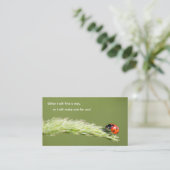 Carte De Visite Citation motivationnelle positive avec peu de cocc (Debout devant)