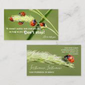 Carte De Visite Citation motivationnelle positive avec peu de cocc (Devant / Derrière)