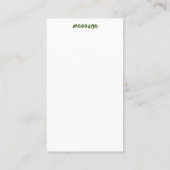 Carte De Visite Citation surf Salutation de vacances (Dos)