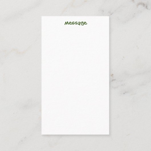 Carte De Visite Citation surf Salutation de vacances (Dos)