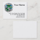 Carte De Visite Cité de Sacramento sceau (Devant / Derrière)