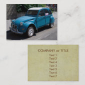 Carte De Visite Citroen 2 CV (Devant / Derrière)