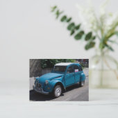 Carte De Visite Citroen 2 CV (Debout devant)