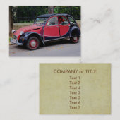 Carte De Visite Citroen 2 CV (Devant / Derrière)