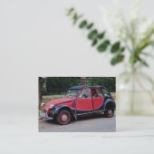 Carte De Visite Citroen 2 CV (Debout devant)