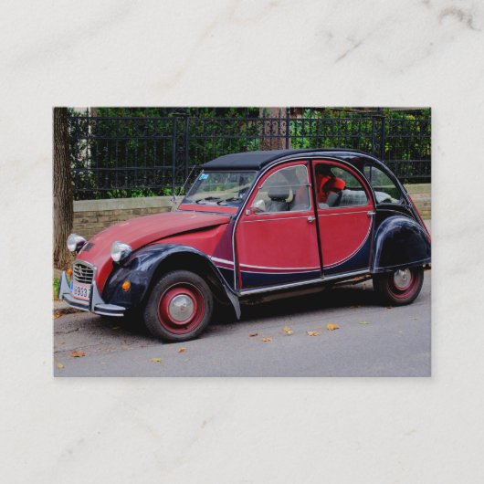 Carte De Visite Citroen 2 CV (Devant)