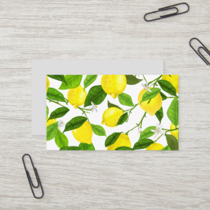 Carte De Visite Citron à l'aquarelle