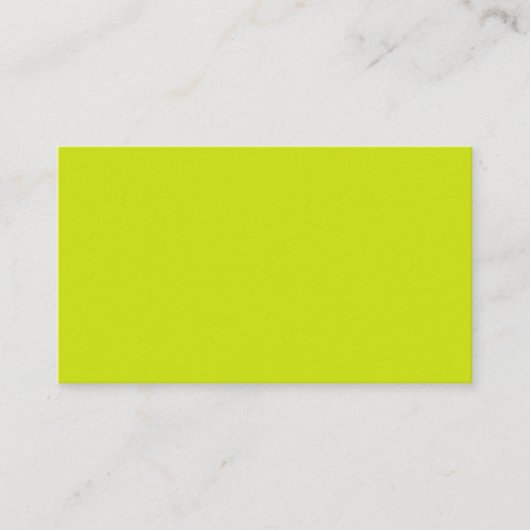 Carte De Visite Citron amer (couleur unie) (Devant)
