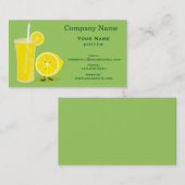 Carte De Visite Citron et limonade (Devant / Derrière)