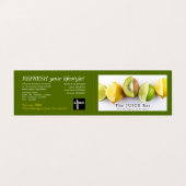 Carte De Visite Citron, Lime & Kiwi, Bar à Jus, Détail (Extérieur déplié)
