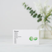 Carte De Visite citron vert (Debout devant)