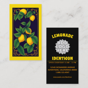 Carte De Visite Citrons Art Nouveau