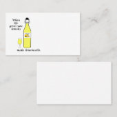 Carte De Visite Citrons en limoncello (Devant / Derrière)