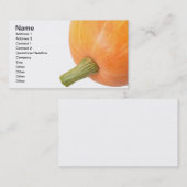 Carte De Visite Citrouille (Devant / Derrière)