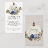 Carte De Visite Citrouille blanc de la flotte de la Marine Raffin (Devant / Derrière)