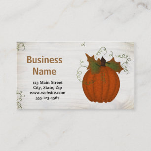 Carte De Visite Citrouille fait sur commande