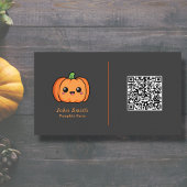 Carte de visite Citrouille mignon