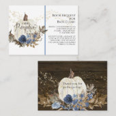 Carte De Visite Citrouille Russe de bois Demande de livre de fleur (Devant / Derrière)