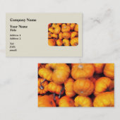 Carte De Visite Citrouilles de bébé (Devant / Derrière)