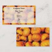 Carte De Visite Citrouilles de bébé (Devant / Derrière)