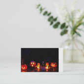 Carte De Visite Citrouilles de Halloween (Debout devant)