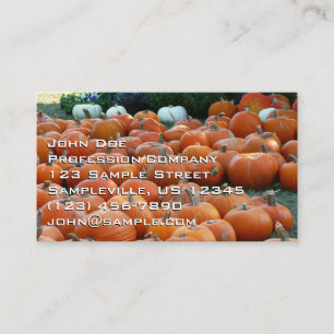 Carte De Visite Citrouilles et Chrysanthèmes Photographie de la ré
