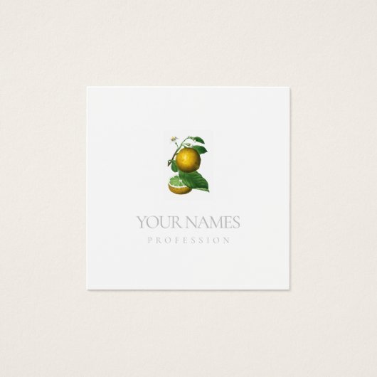 CARTE DE VISITE : CITRUS (Devant)