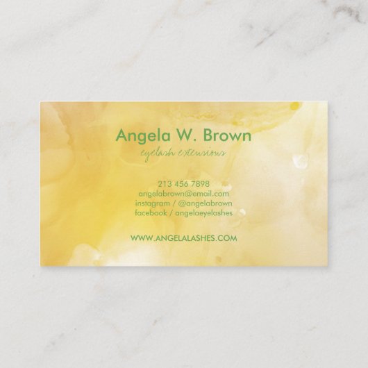 Carte De Visite Citrus citron Lime Aromatique simple (Dos)