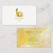 Carte De Visite Citrus citron Lime Aromatique simple (Devant / Derrière)
