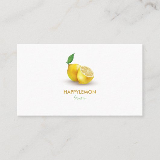 Carte De Visite Citrus citron Lime Aromatique simple (Devant)