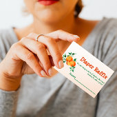 Carte De Visite Citrus Little Cutie Orange Baby shower Jeu