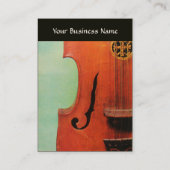 Carte De Visite CITTERNE / MUSIQUE CLASSIQUE Vert Brown Noir (Dos)