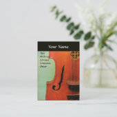 Carte De Visite CITTERNE / MUSIQUE CLASSIQUE Vert Brown Noir (Debout devant)