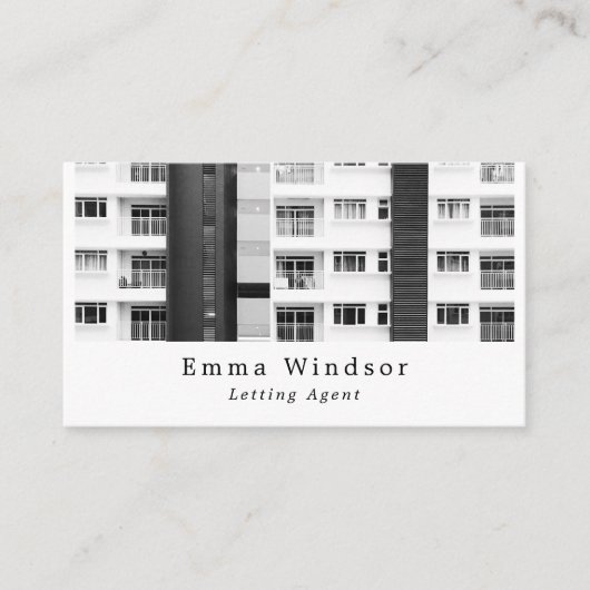 Carte De Visite City Apartments, Réalisateur, Agent immobilier (Devant)