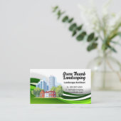 Carte De Visite City Buildings | Residential Homes | Landscape (Debout devant)