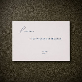 Carte De Visite Civil Ceremony Non Traditional Wedding Witness